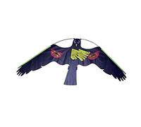 perfk Espantapájaros Ahuyentador de Pájaros Cometa Voladora Realista con Espantapájaros Reflectante para Jardín - Llama Dorada