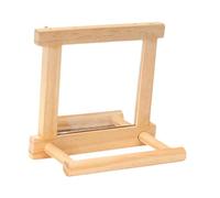 perfk Espejo de Madera para pájaros, Juguete Colgante para Loros, Jaula para Loros, Espejo para periquitos, Canarios, cacatúas y cotorras.