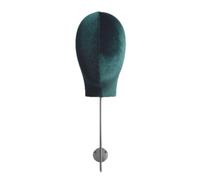 perfk Estante de almacenamiento para cabeza de maniquí, moderno y moderno, para exhibición de sombreros, para salón de casa, estilista principiante, Verde