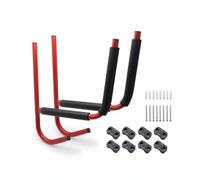 perfk Estante Pared para Kayak con Curvo Tubo Acero Pintado y Protección Antirrayaduras Acuado para Organizar Tablas en, Soporte para Tabla De Paddle/Kayak Tipo C Carga hasta 45 Kg