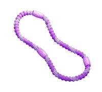 perfk Fitness con Peso, Plegable y cómodo, portátil para Abdominales, Resorte para Mujeres, Ideal para Viajes, Entretenimiento y, Púrpura, 3 Secciones, 1 Kg