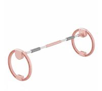 perfk Fitness Hoop Aro de Ejercicio Rueda Doble Aro Inteligente con Temporizador Estructura Estable y Dinámica Materiales y PP Adecuado para Pérdida de, Rosa, Básico