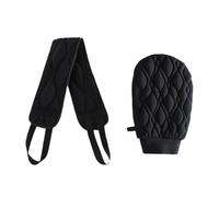 perfk Guantes de lavado de depurador 2X 2X Toallas de herramientas de cuidado de la piel reutilizables Toallas de depuración de trapos exfoliados para jabón, Negro