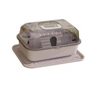 perfk Hámster casa hámster de Transporte hábitat Conejillo de Indias Jaula de hámster hámster Jaula para Chinchilla Mouse Mascota pequeña hámster, Gris