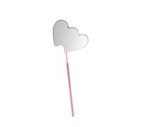 perfk Herramienta de inspección de pestañas, espejo de pestañas, resistente, práctico, suministros de maquillaje para ojos, herramienta de injerto de, Rosa