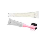 perfk Hidratante Control de bordes Tratamiento para el cabello Accesorios para peinados Seguro Fuerte Sujeción Cepillo de doble cara Peine Señora para, 30Ml