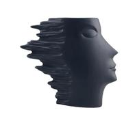 perfk Jarrón con Forma de Cara, jarrón con Forma de Cabeza, Adorno Moderno, Maceta con de Cara, Maceta para Centro de Mesa, Escritorio de Granja, L