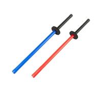 perfk Juego de 2 Espadas de Esponja para Entrenamiento de Artes Marciales, Palos de Entrenamiento portátiles Antideslizantes para niños y Adultos, esgrima y, 65 Centímetros