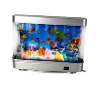 perfk Lámpara de ambiente para acuario, luz nocturna, paisaje Tropical Artificial, decoración de habitación, regalo, Lámpara decorativa, luz LED nocturna