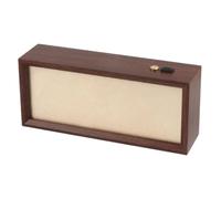 perfk Lámpara de noche 2 en 1 con luz nocturna, luz ambiental creativa y carga, adorno para estantería, sala de estar, regalo de inauguración de casa, Marrón Rojizo