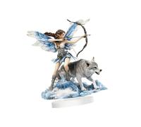 perfk Letrero de Hada acrílico Plano 2D con Soporte, Figura de Hada para Centro de Mesa, Adorno de Escritorio