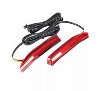 perfk Luz Posterior para cicleta con Luz Señal Frenado con Cubierta Lente Oscura y Cuerpo Alargado para Estilo Morno en la Carretera Acuado para en, Rojo, style to 1