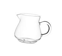 perfk Mini Jarra de café, Jarra de Crema de Vidrio, cristalería con Mango, vertedor de Leche Transparente para té, Espresso, Latte, 250ml 7x5.5x8.3cm