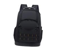 perfk Mochila para herramientas, bolsa organizadora de herramientas de alta resistencia, gran capacidad, con fondo rígido moldeado, portaherramientas,