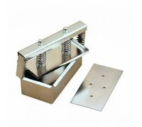 perfk Molde Exclusivo con Apertura Lateral y Estructura Desmontable Acabado de Acero Inoxidable Facilita Cortes y Presentaciones Adecuado para Chefs Cocinas y Gastronomía, 1KG, Base Extraíble