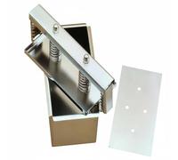 perfk Molde Exclusivo con Apertura Lateral y Estructura Desmontable Acabado de Acero Inoxidable Facilita Cortes y Presentaciones Adecuado para Chefs Cocinas y Gastronomía, 2KG, Fondo Removible