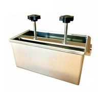 perfk Molde Exclusivo con Apertura Lateral y Estructura Desmontable Acabado de Acero Inoxidable Facilita Cortes y Presentaciones Adecuado para Chefs Cocinas y Gastronomía, 1KG, Tornillo Largo