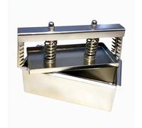 perfk Molde Exclusivo con Apertura Lateral y Estructura Desmontable Acabado de Acero Inoxidable Facilita Cortes y Presentaciones Adecuado para Chefs Cocinas y Gastronomía, 1KG, Fondo Soldado
