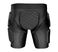 perfk Pantalones Cortos Rugby, Protector Muslos Transpirable, Multiusos, protección contra Impactos, Protector Cadera para esquí, Snowboard, XL