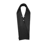 perfk Pañuelo babero para adultos, toalla bucal reutilizable negra para comida, regalo para padre, mujeres y hombres, para comer