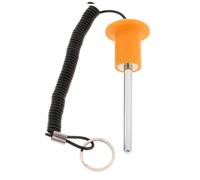 perfk Pasador de Pesas para Máquina Fitness con Diseño Ergonómico Y Seguro Compatible con Equipos Universales Ideal para Actividades Deportivas Gimnasio per, Naranja 10x80mm