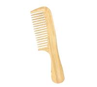 perfk Peine para el cabello, peine para champú, peine de ducha de bambú para peluquería, peine de peluquería para mujeres, cabello grueso, cabello liso,