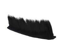 perfk Peluca Casco à Moto Peluquería Cresta Peluca Decoración del Casco, Negro