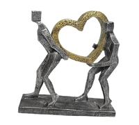perfk Peso del Amor Estatua Escultura de Corazón Artesanía Minimalista Peso del Amor Decoración para Gabinete Estante Dormitorio de Centro