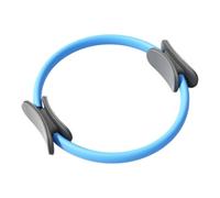 perfk Pilates Círculo de Pilates Anillo Ejercitador Muslos Aparato Tonificador Piernas Aro Flexible PP NBR Diseñado Especialmente para Fortalecer Músculos E, Azul