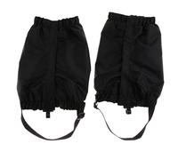 perfk Polainas Cubierta Bota Antibarro Ligera Compacta Ajuste Elástico Oxford Adecuado para Trekking Montañismo Esquí Excursión, Negro