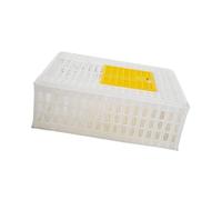 perfk Portador de Aves de Corral Portador de Transporte de Pollo, espaciosa Caja de Transporte Transpirable apilable para Conejo, hámster, Paloma, Blanco