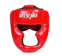 perfk Protector de Cabeza de Boxeo Casco Entrenamiento Defensa Facial Acolchado Ligero Ergonómico Visión Amplia Adecuado para Adultos y Niños Principiantes Gimnasio Clases Combates, Rojo, L