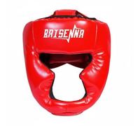 perfk Protector de Cabeza de Boxeo Casco Entrenamiento Defensa Facial Acolchado Ligero Ergonómico Visión Amplia Adecuado para Adultos y Niños Principiantes Gimnasio Clases Combates, Rojo, S