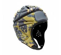 perfk Protector Infantil Casco Deportivo Headgear de Espuma EVA con Correa Ajustable Ventilación y Comodidad Flexible Adecuado para Actividades Deportivas Ejercicio, Gris+Amarillo