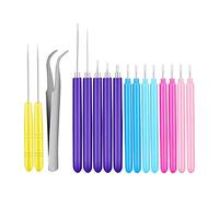 perfk Quilling Pen Surtido de Herramientas para Quilling de Papel Enrollado Kit Aguja Pinza Material Plástico Hierro Adecuado para Principiantes Adultos Apr, 16 Piezas, Individual