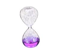 perfk Reloj de Arena de Cristal, Reloj de Arena con Burbujas, Reloj de Arena de Cristal, Temporizador de Movimiento líquido, Temporizador de, púrpura