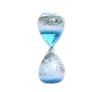 perfk Reloj de Arena de Cristal, Reloj de Arena con Burbujas, Reloj de Arena de Cristal, Temporizador de Movimiento líquido, Temporizador de, Azul