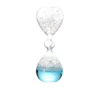 perfk Reloj de con burbujas, decoración de escritorio, creativo y único, reloj de con temporizador de movimiento líquido de vidrio para el