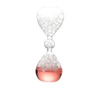 perfk Reloj de con burbujas, temporizador de movimiento de líquido de vidrio, decoración de escritorio para oficina y restaurante, Rosa