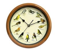 perfk Reloj de Pared con diseño de pájaro Cantando, Reloj Colgante de Pared, Reloj de Pared Decorativo Moderno y Redondo Creativo para decoración de la Sala