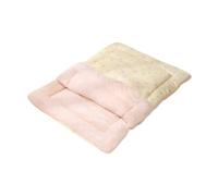 perfk Saco de Dormir para Gatos, Manta Multiusos Suave semicerrada, Cama cálida para Perros, Estera para Gatos, Cueva Medio Cubierta para Cachorros, caniche, M Yellow