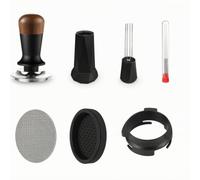 perfk Set de de Café con Tamper de 53 Mm Distribuidor Reemplazable y Filtro Redondo para Máquina Espresso Sage