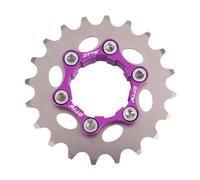 perfk Single Speed Cassette para Ciclismo Contiene Engranaje Espaciadores Anillo de Cierre Y Bloqueo Material de Aleación Adecuado para Conversione, 20T