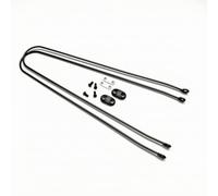 perfk Soporte de Guardabarros para Bicicleta U de Montaje Frontal Guía de Alineación con Tornillo M5 Metal con Acabado, style to 1