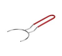 perfk Soporte para cuencos antiescaldaduras, utensilio ergonómico de cocina, versátil, tenedor para cuencos, acero inoxidable 201, para repostería y cocina, S