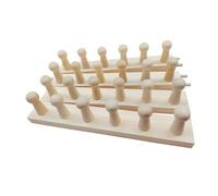 perfk Telar de Madera para Tejer Gruesas, versátil, portátil, para Adultos, Herramienta para Tejer Bufandas, tapices de Ganchillo a Mano, 4 Secciones