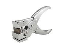 Perforación de agujero en forma de T de 6,4 pulgadas, Perforación de ranura profesional de prensa manual, Etiqueta de papel del cortador de identidad Pliega de herramientas para insignias, Etiqueta de