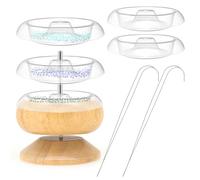 Perforador De Cuentas Arroz Con Rotación Manual Cuenco Giratorio Para Abalorios Fabricación Joyas Spinner Cintura Pulsera Cuentas Cuenco Giratorio Cintura Artesanal