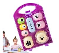 Perforador de forma para manualidades, juego de manualidades de perforadores - Juego de perforadores para niños pequeños | Juego de perforadoras artesanales, juego de formas, pe