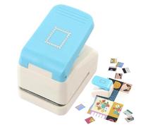 Perforador de Sellos,Herramienta Perforadora De Gofrado Postal Cuadrado | Cortadores de Formas para Álbum de Recortes - Para Scrapbook Tarjetas Escuela Oficina Sobre Marcapáginas